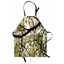 Close up Leafy Branches Photo Apron