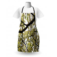 Close up Leafy Branches Photo Apron