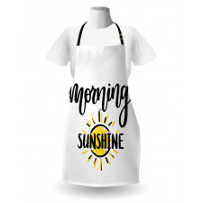 Doodle Morning Sunshine Text Apron