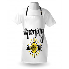 Doodle Morning Sunshine Text Apron