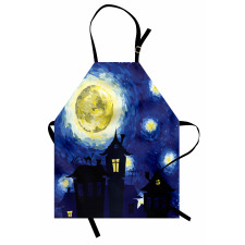 Country Houses Full Moon Apron