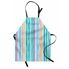 Stripes in Aquatic Colors Apron