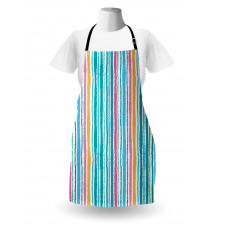 Stripes in Aquatic Colors Apron