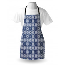 Large Flowers Curls Apron