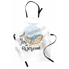 Whale Waves Pastel Apron