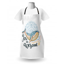 Whale Waves Pastel Apron