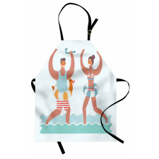 Beach Vibes with Swim Ring Apron