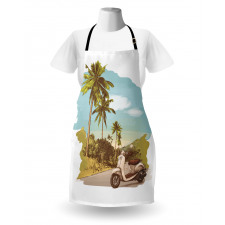 Vintage Scooter in Jungle Apron