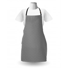 Black and White Zigzags Apron