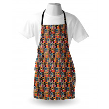 Colorful Cats Holding Hearts Apron
