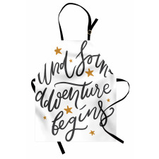 Adventure Begins Message Apron