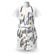 Adventure Begins Message Apron