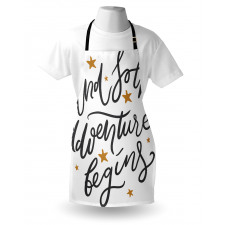 Adventure Begins Message Apron