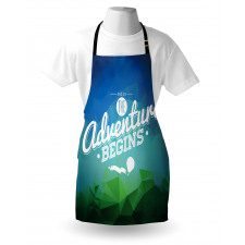 Polygonal Composition Shapes Apron