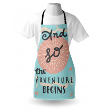 Circle and Sun Motif Pattern Apron