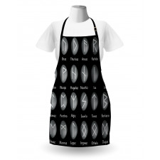 Shaded Effect Runic Alphabet Apron