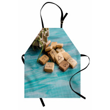 the Image of Wooden Pieces Apron