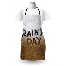 Blurred Rain Drops Photo Apron