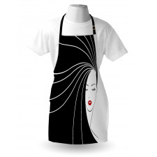 Extra Long Straight Hair Apron