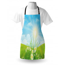 Floral Meadow Illustration Apron