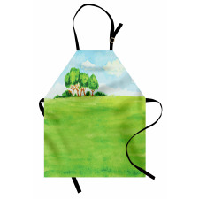 European Pastoral View Design Apron