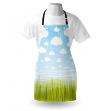 Grass and Clouds Landscape Apron