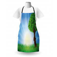 Foliage Leaves Lonely Tree Apron