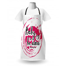 Vortex Baby Be Mine Wording Apron