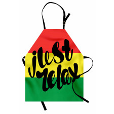 Rastafarian Design Message Apron