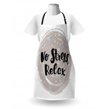 No Stress Relax Lettering Apron