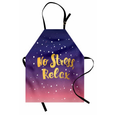 Typographic No Stress Relax Apron