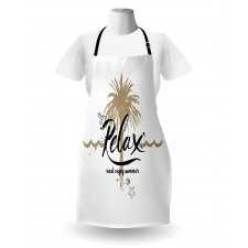 Tropical Enjoy Summer Text Apron