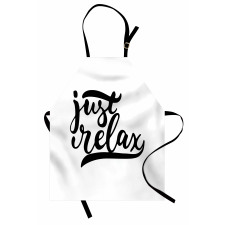 Minimalist Style Lettering Apron