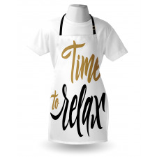 Coffee Time Conceptual Text Apron