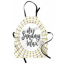 It is Sunday Relax Message Apron