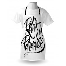 Relax in Paradise Message Apron