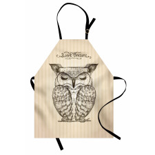 Sleeping Owl Dreams Apron