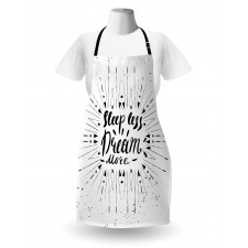 Sleep Less Dream More Text Apron