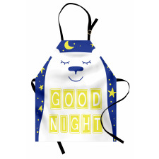 Polar Bear Night Text Apron