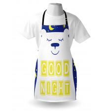 Polar Bear Night Text Apron