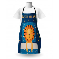 Sleeping Sketched Lion King Apron