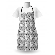 Hand Drawn Line Art Design Apron