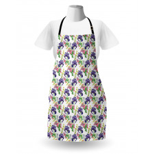 Garden Blooming Tiny Orchids Apron