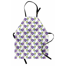 Purple Gramophone Orchids Apron