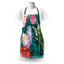 Hydrangea and Bell Flowers Apron