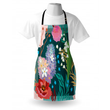 Hydrangea and Bell Flowers Apron