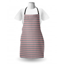 Round Edged Pink Rhombus Apron