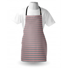 Round Edged Pink Rhombus Apron