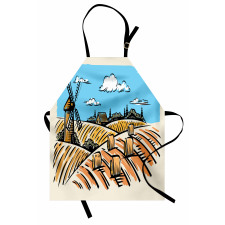 Windmillnd Hay Bales Apron