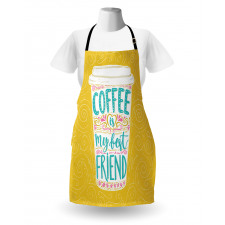 Coffee My Best Friend Text Apron